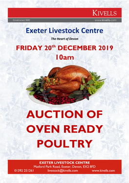 Auction of Oven Ready Poultry