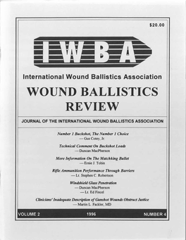 Wound Ballist"Ics Review