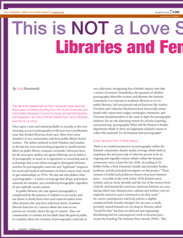 This Is NOT a Love Story: Libraries and Feminist Porn