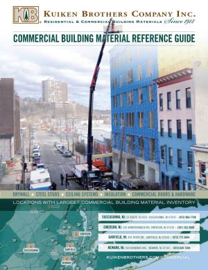 Commercial Building Material Reference Guide