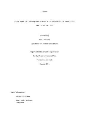 Thesis from Parks to Presidents: Political