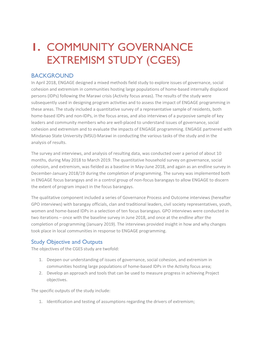 1. Community Governance Extremism Study (Cges)