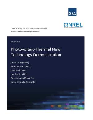 Photovoltaic-Thermal New Technology Demonstration