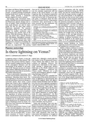 Is There Lightning on Venus? Are the Result of the Solar Wind Interaction