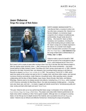 Joan Osborne Sings the Songs of Bob Dylan