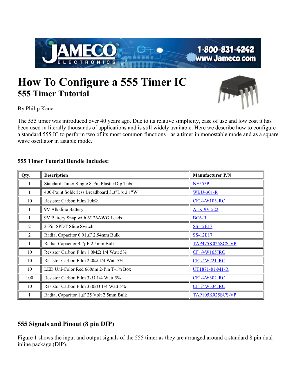 How to Configure a 555 Timer IC 555 Timer Tutorial