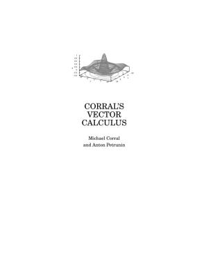Corral's Vector Calculus