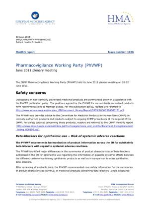 Phvwp Monthly Report June 2011