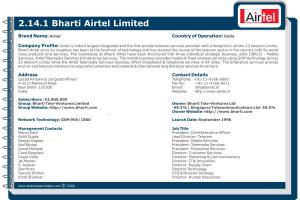 2.14.1 Bharti Airtel Limited