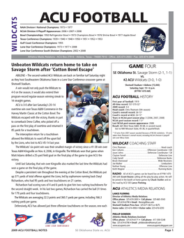 2009 ACU FB Notes:Layout 1