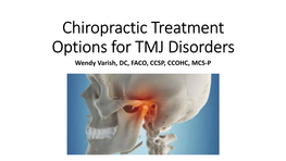 Chiropractic Treatment Options for TMJ Disorders