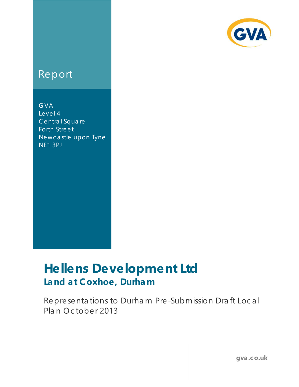 Hellens Development Ltd Land at Coxhoe, Durham