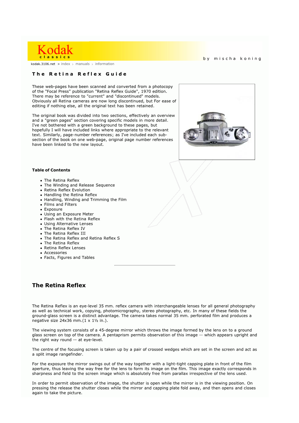 The Retina Reflex Guide