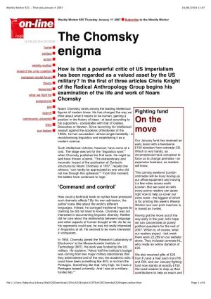The Chomsky Enigma