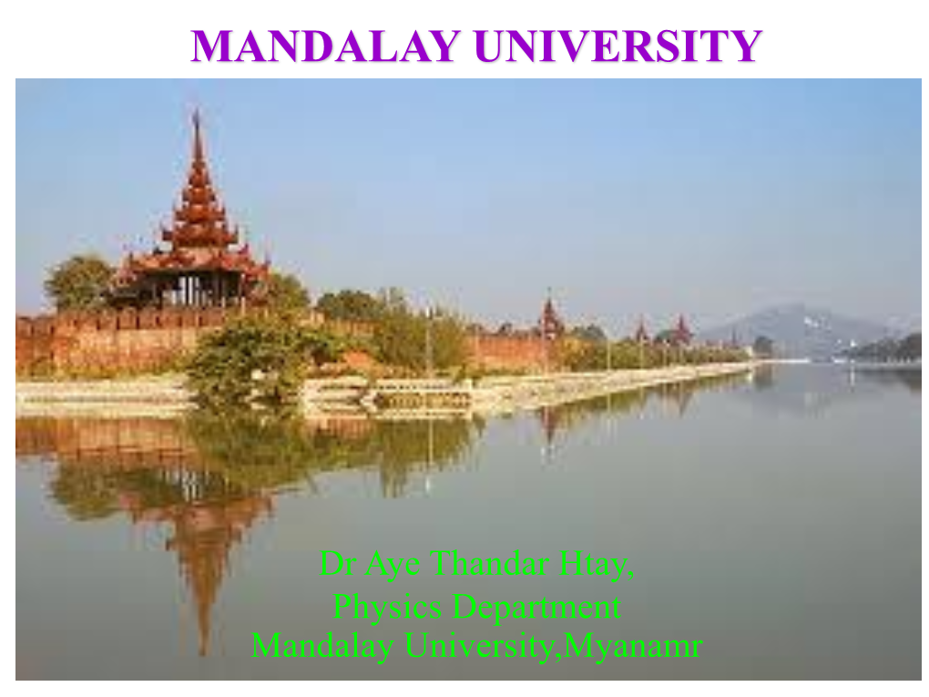 Mandalay University