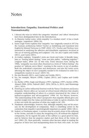 Introduction: Empathy, Emotional Politics and Transnationality