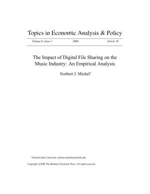 The Impact of Digital File Sharing on the Music Industry: an Empirical Analysis