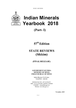 Indian Minerals Yearbook 2018