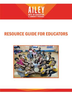Resource Guide for Educators