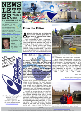 News Lett Volume 5 Er Issue 2 S U M M E R 2 0 1 5