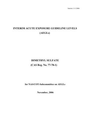 Dimethyl Sulfate Interim AEGL Document