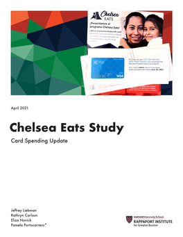 Chelsea Eats Study Card Spending Update