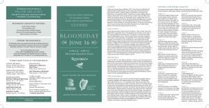 Bloomsday 2018 Program and Readers List