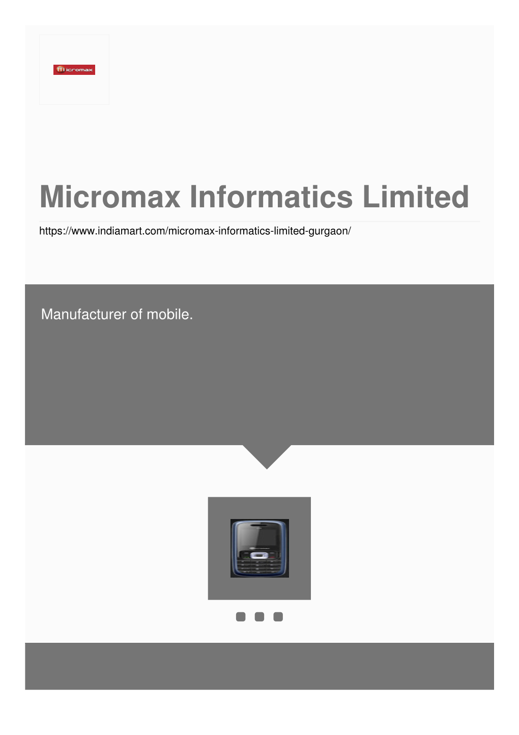 Micromax Informatics Limited