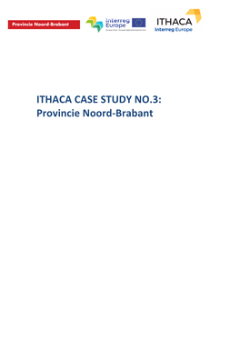 ITHACA CASE STUDY NO.3: Provincie Noord-Brabant