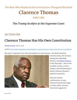 Clarence Thomas PART ONE