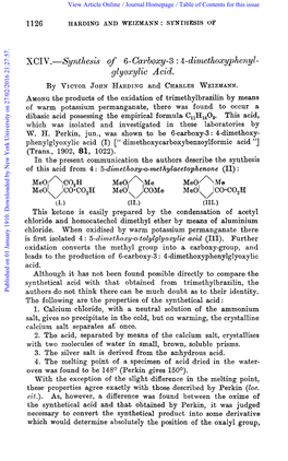 Glyoxylic Acid. by VICTORJOHN HARDING and CHARLESWEIZMANN