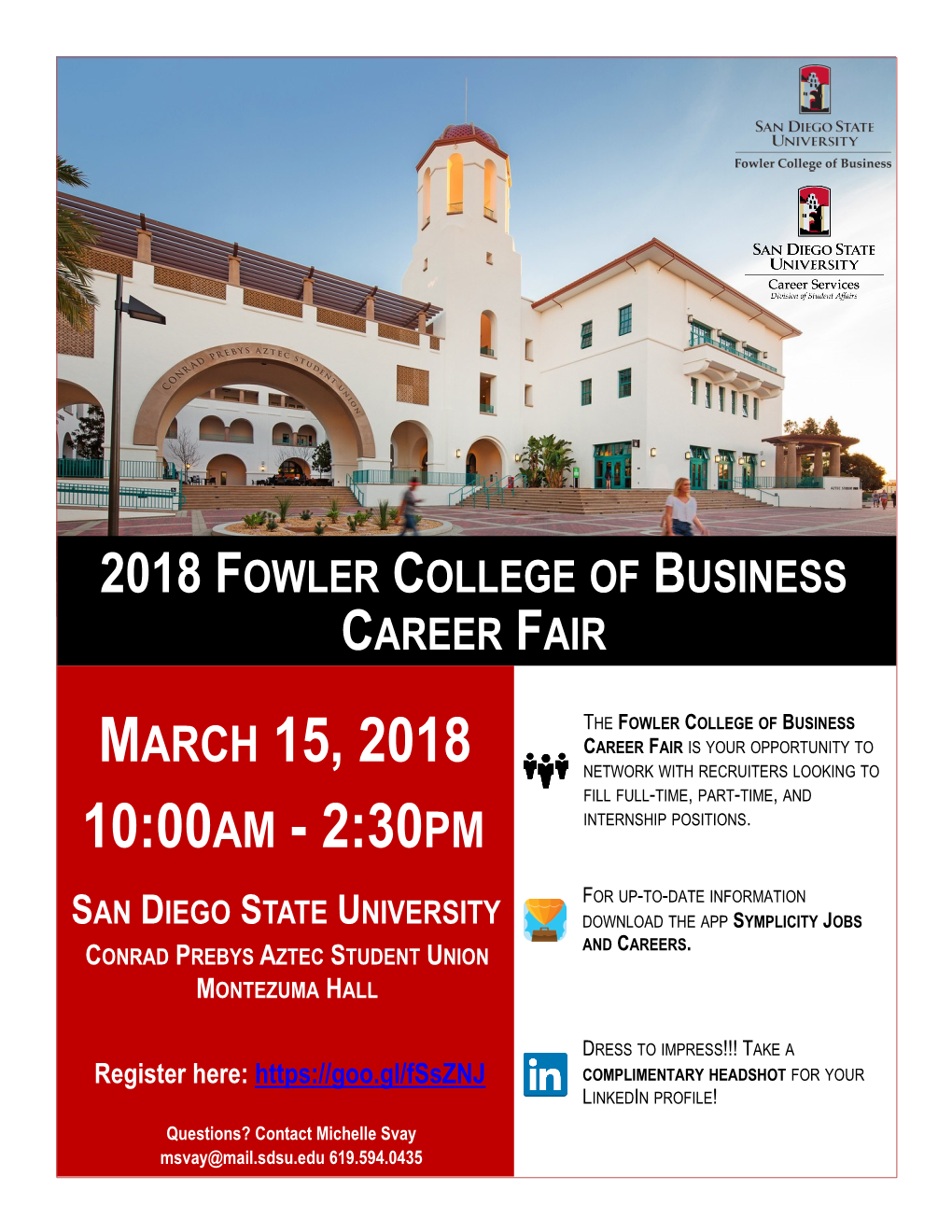 Fowler College of Business Career Fair 2018 / Employers