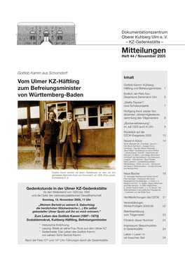 Mitteilungen Heft 44 / November 2005