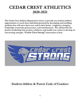 Cedar Crest Athletics 2020-2021