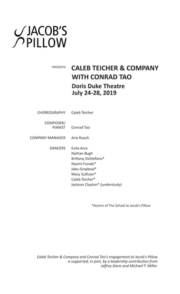 Caleb Teicher & Company with Conrad