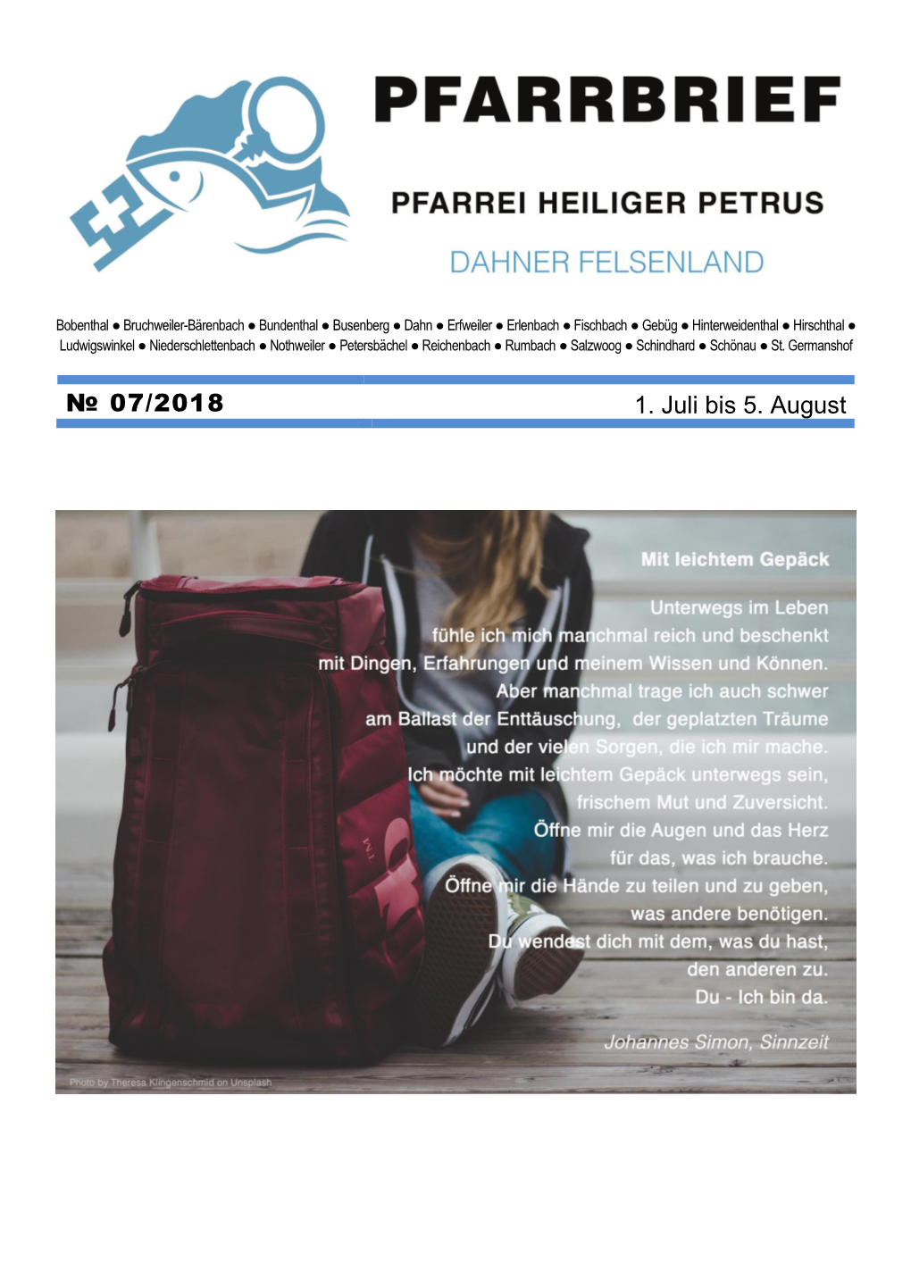 Pfarrbrief Juli 2018.Pdf