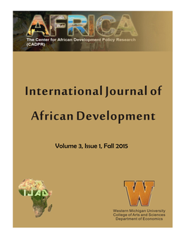 International Journal of African Development, Vol. 3, Issue 1