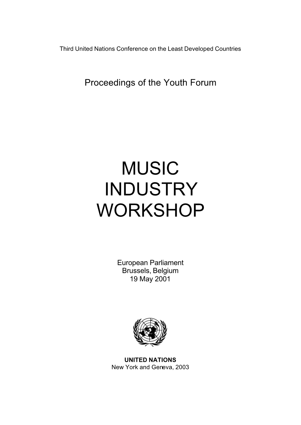 Music Industry Workshop