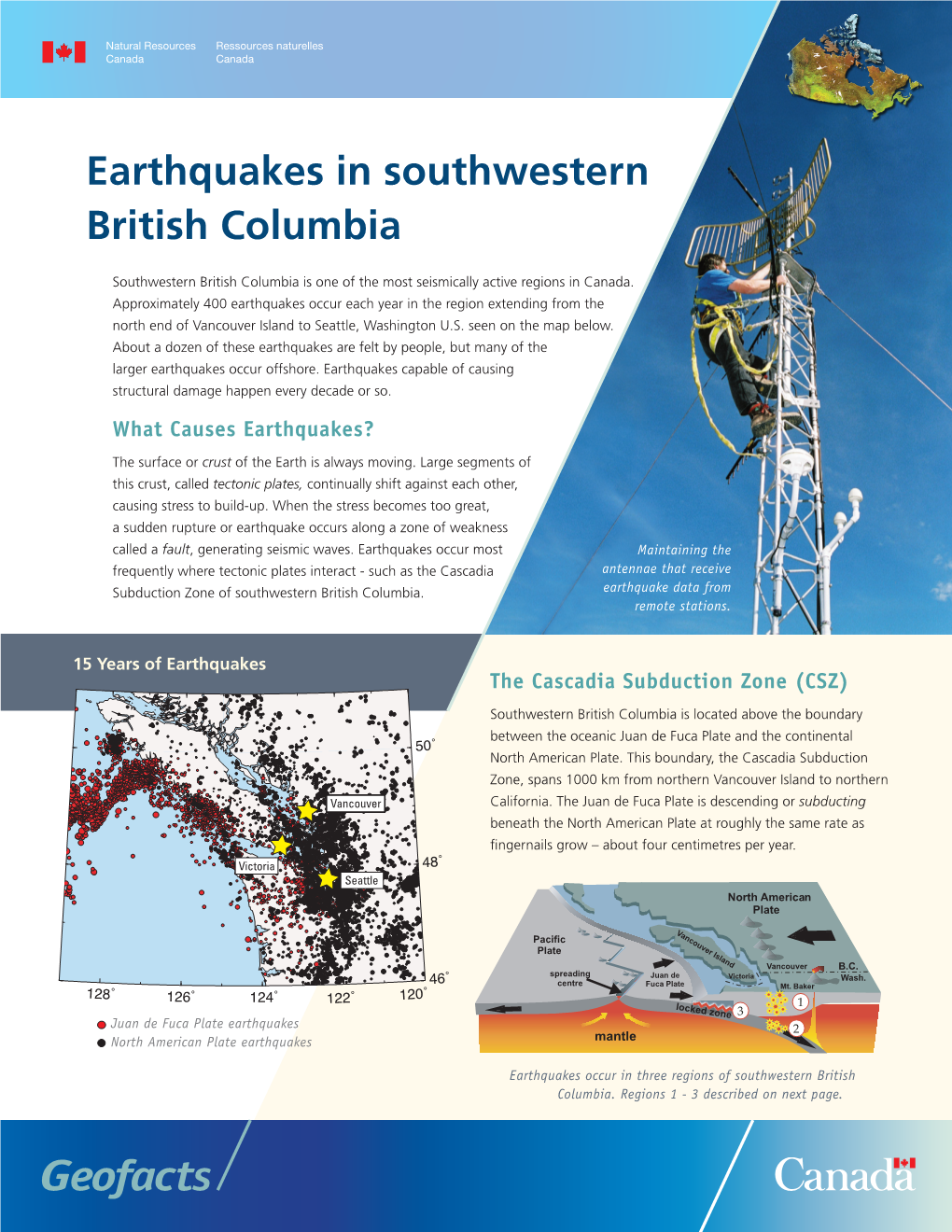 Earthquakes in Southwestern British Columbia