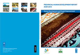 Provincial Human Development Report Aceh 2010