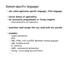 Domain-Specific Languages