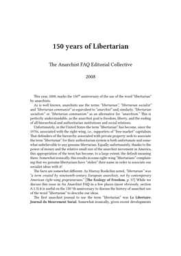 150 Years of Libertarian