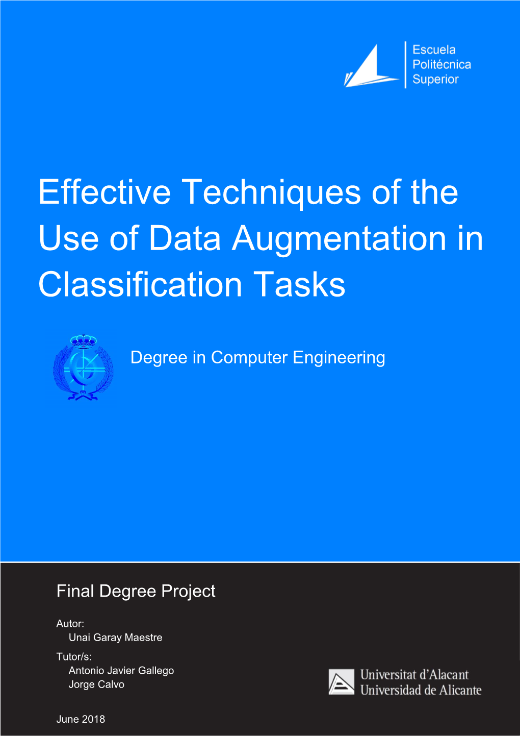 Effective Techniques of the Use of Data Augmentation in Classification