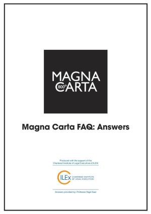 To Download Magna Carta FAQ Answers .PDF