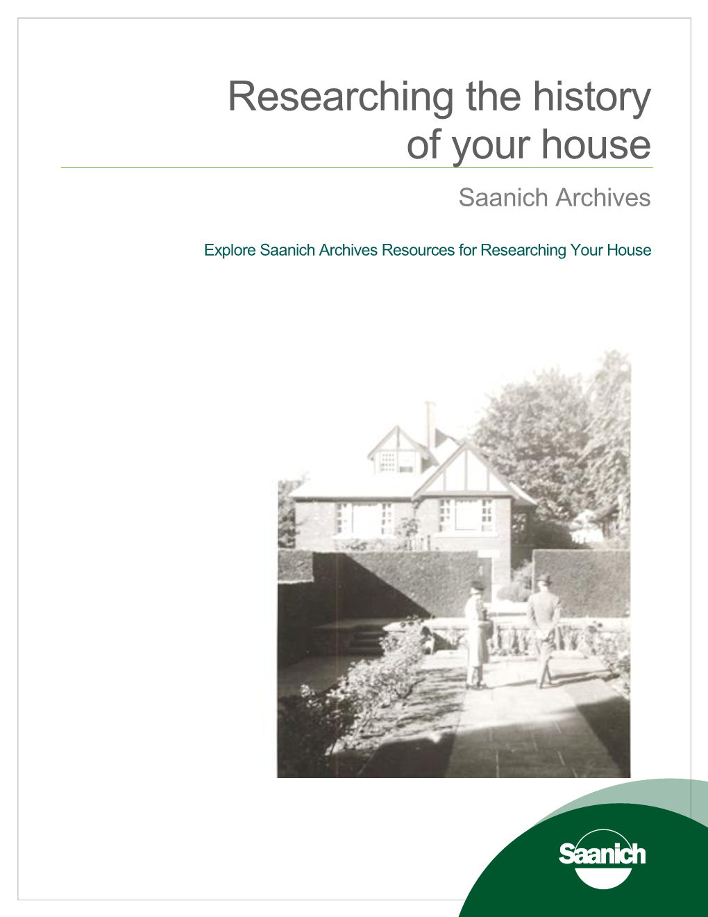 Researching the History of Your House