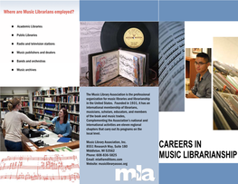 Careers in Music Librarianship