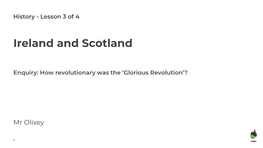 'Glorious Revolution'?