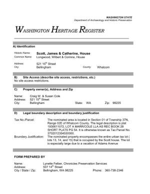 Washington Heritage Register