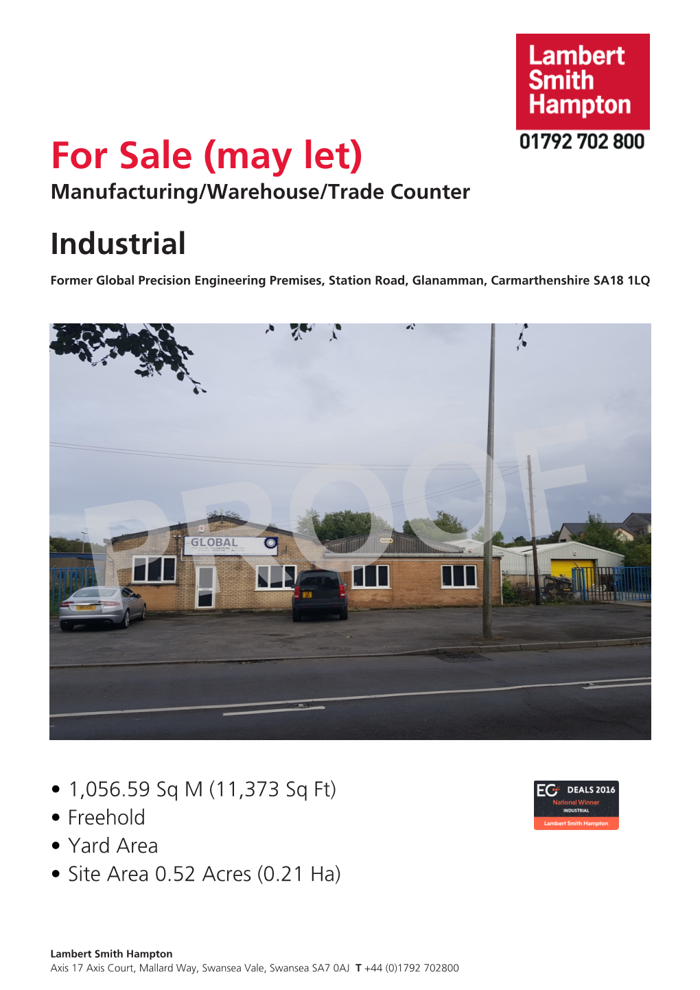 Former Global Precision Engineering Premises, Station Road, Glanamman, Carmarthenshire SA18 1LQ