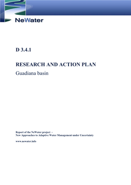 D 3.4.1 RESEARCH and ACTION PLAN Guadiana Basin